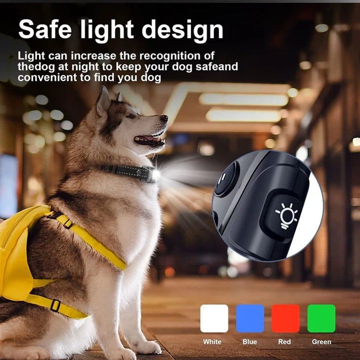 TK Hot Trend 4000FT Dog Training Collar With Remote Adjustable Beep Vibration IP67 Waterproof With Flashing Light For Night Walks